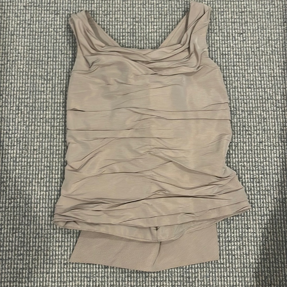 Chloe Beige Rose  Top with bow